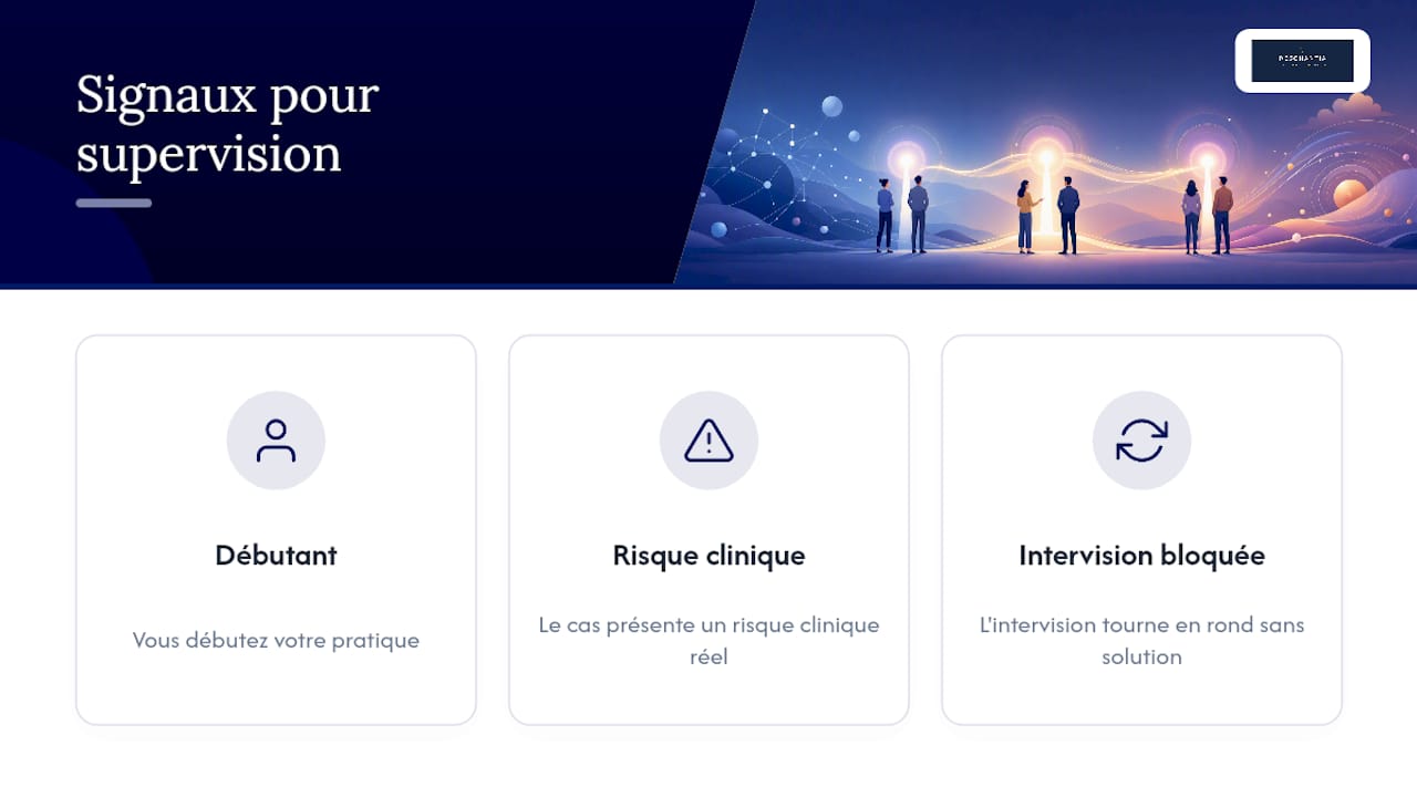 Trois signes indiquant une supervision formelle