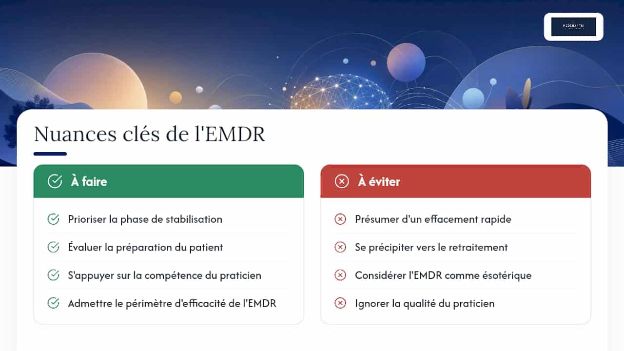 Ce que la plupart des guides sur l'EMDR oublient de dire — overview diagram